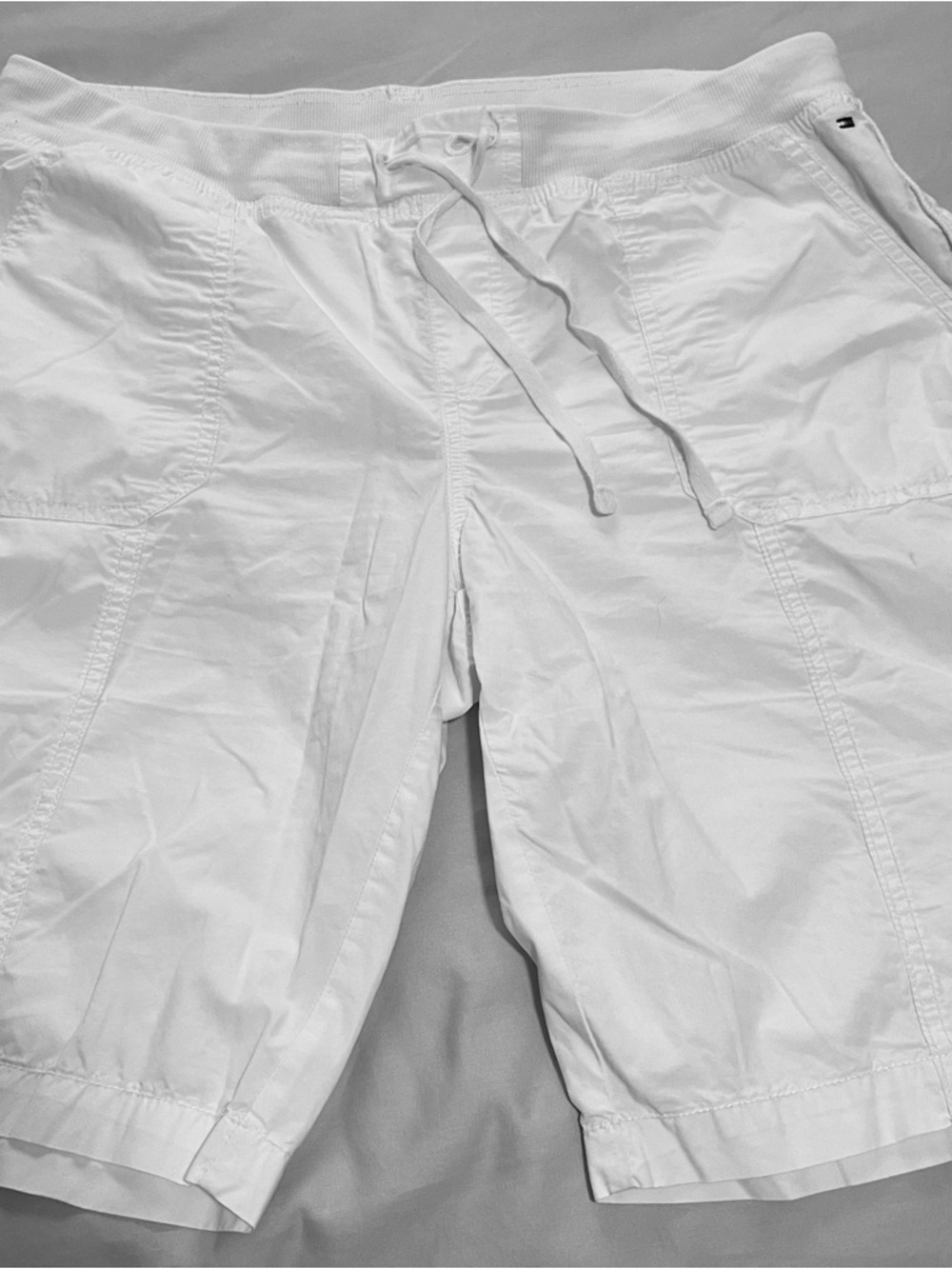 Tommy Hilfiger Navy and White Logo Taped Waistband